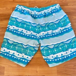 Blue NEFF bathing suit swim trunk shorts. Size medium.